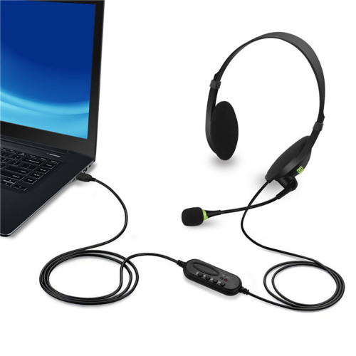 USB Wired Headset with Microphone Noise Cancelling 1