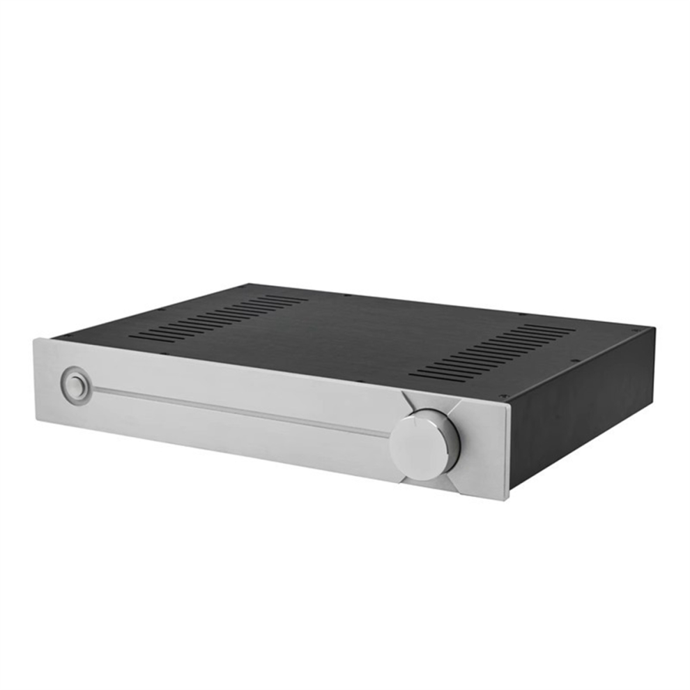 All-Aluminum Diy Preamp Case Audio Amplifier Chassis Black 4853878215061