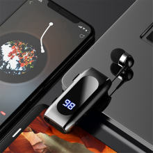 Waterproof Business Cable In-Ear Ultra Bluetooth Headset,C