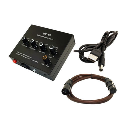 Gebalanceerde dynamische microfoonmuziekversterker met XLR-kabel