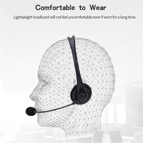Double Headset Exam Wired Headset Operator Special Computer Hearing,A