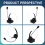 Wireless Bluetooth Headset with Mic, Charging Base 5