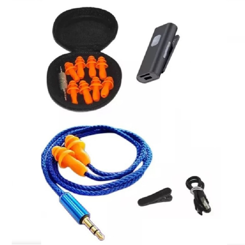 Fones de ouvido com redução de ruído e proteção contra ruído.