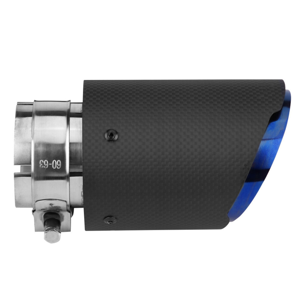 Carbon Fiber Style Matte Car Exhaust Pipe Muffler End Tip Tailpipe For 63Mm 89Mm 9491324536015