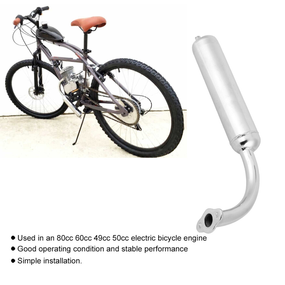 Universal Muffler Exhaust Pipe For 80Cc 60Cc 49Cc 50Cc Electric Bicycle Engine 4991324536374