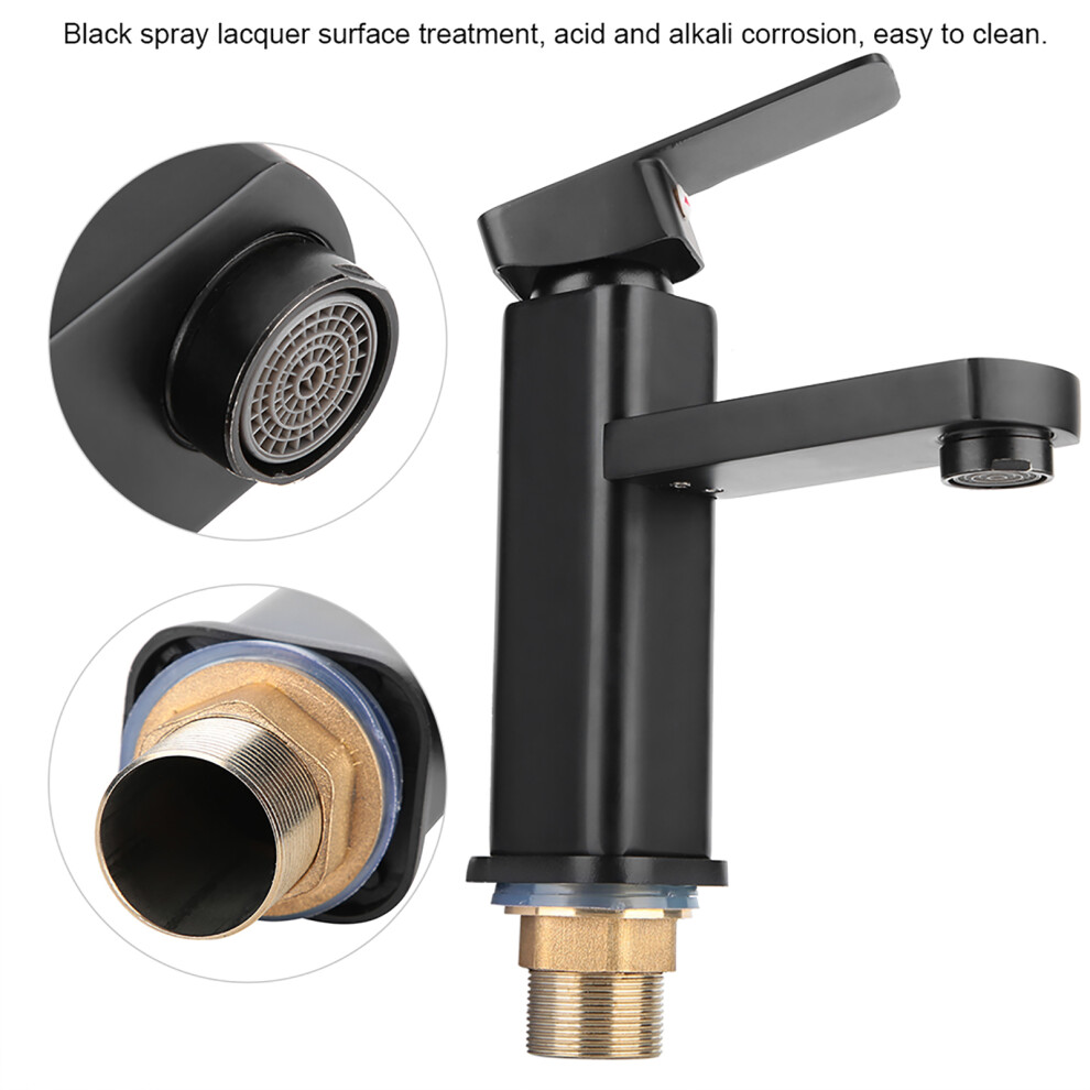 Basin Faucet Single Hole Sink Cold Hot Mixer Water Tap Waterfall Modern Faucets 8411324536458