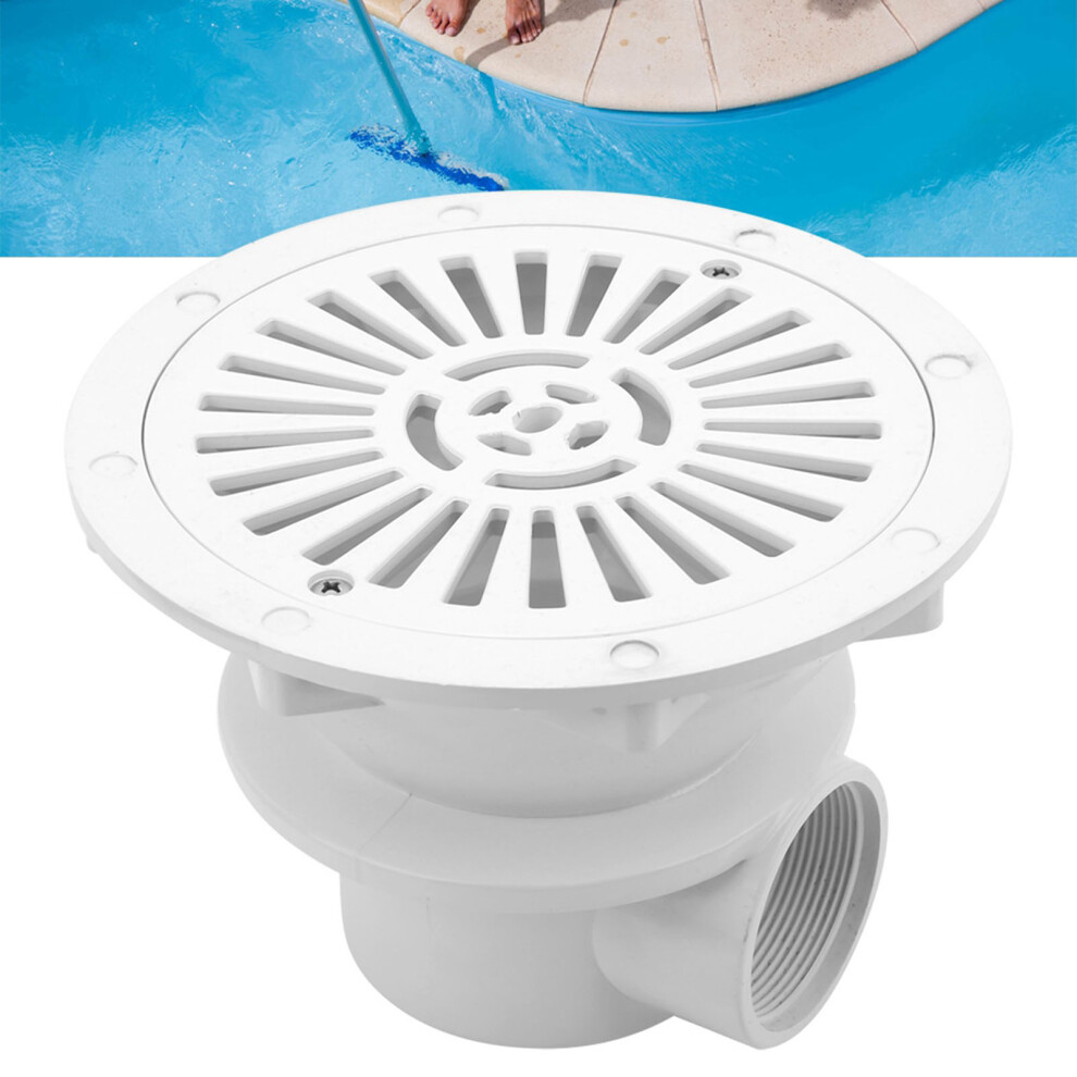 White Swimming Pool Main Drain Floor Drain G2 Water Inlet Draining Accessory 9451324536095