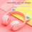 Foldable Headset with Mic, RGB LED Light for Gift School Gaming D 7