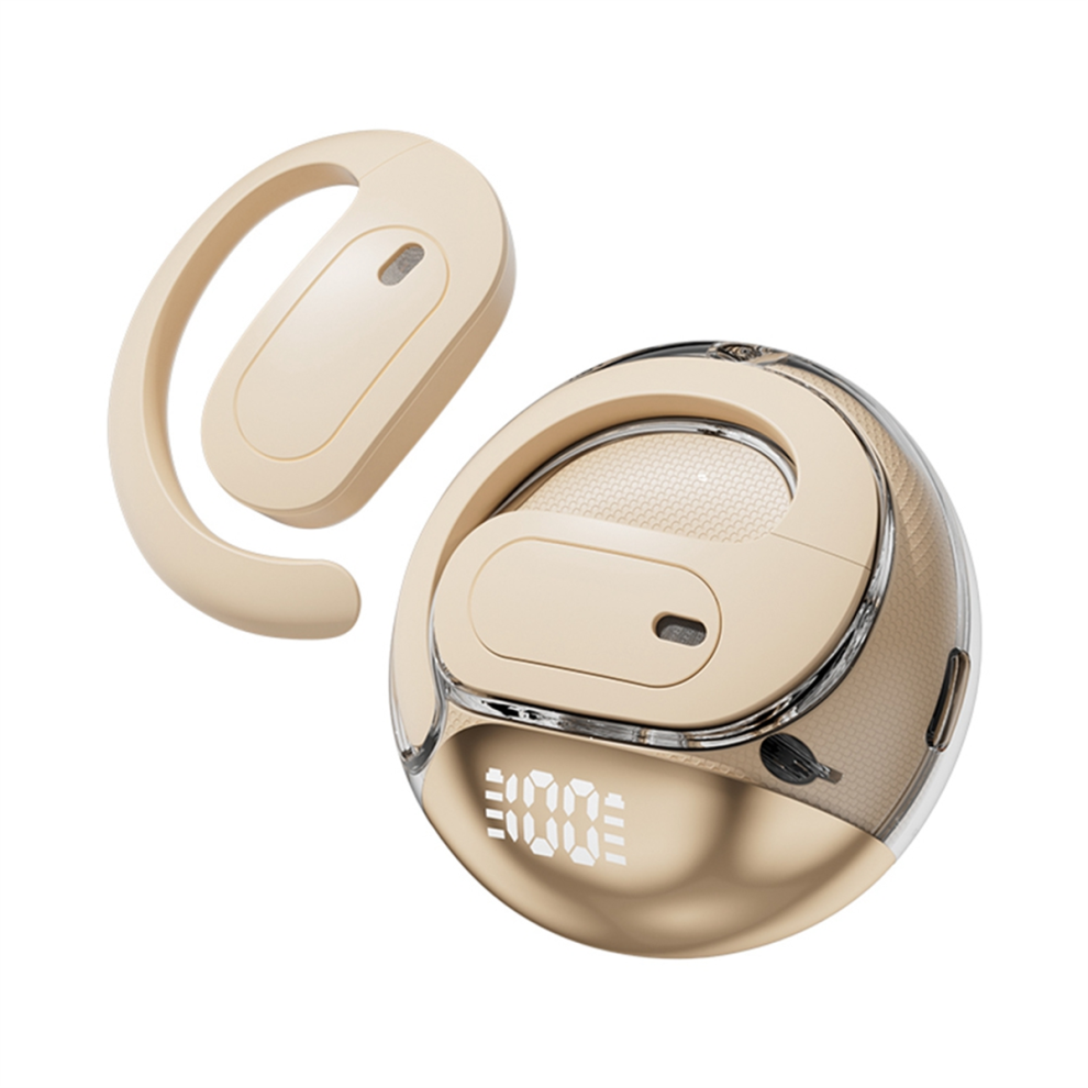 Wireless Earbuds With Earhooks Built-In Mic Earphones Skin Color 4853878213548