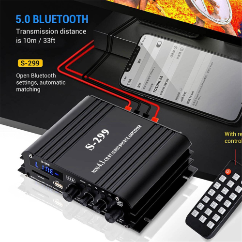 S-299 Mini 4.1 Audio Stereo Power Amplifier EU Plug 1