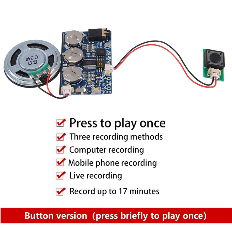 Sound Voice Audio Music Recorder Board Chip Programmable Music Module 4853878217409