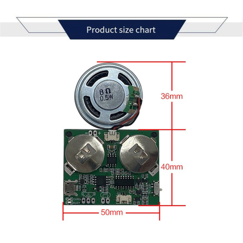 Recordable Sound Module Button Control Sound Chip 8M MP3 WAV for DIY 1