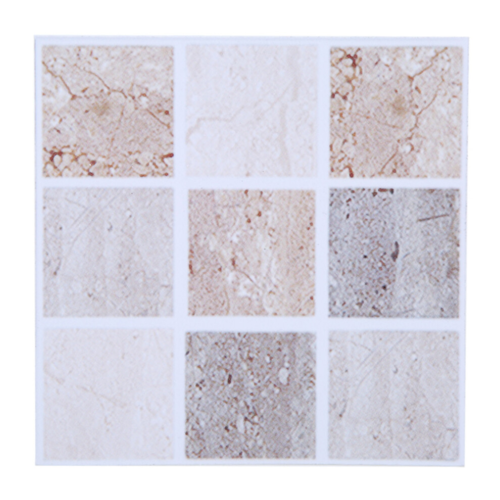 18Pcs Mosaic Tile Transfer Stickers Bathroom Kitchen Diy Home(10Cm*10Cm)(004) 4291324536566