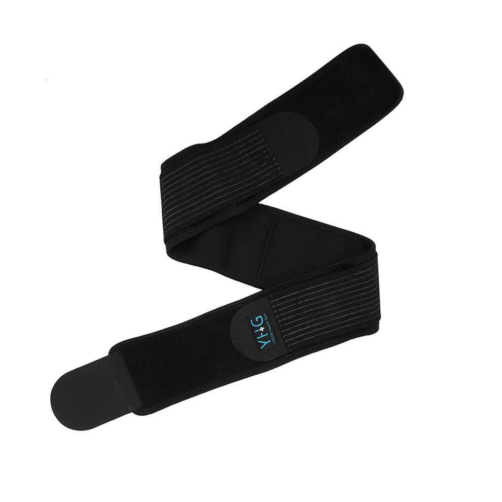 Black Breathable Adjustable Sacroiliac Lumbar Support Belt M