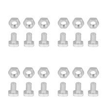 50pcs Aluminium Nuts 50pcs Bolts Tool Accessory Set for Greenhouse