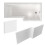 NES Home Nes Home 1700 x 850mm Right Hand L Shaped Shower Bath, Front Panel & End Panel 1