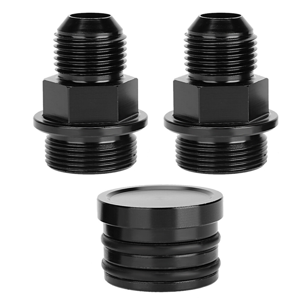 Catch Can Rear Block Breather Plug & Fittings M28-10An Fit For Honda B16 B18c 6911324537391
