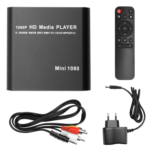 MKV 264 HDD Multimedia-Player HD 1080P USB-Mediaplayer EU-Stecker
