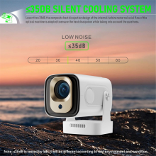 HY260 PRO 1080P Android 11 4K Projektor 200ANSI Wifi6 BT5.4 UK-kontakt
