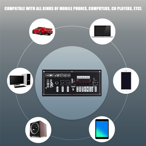 3.7V Amplifier Board Square Dance Speaker Amplifier Support Bluetooth 2