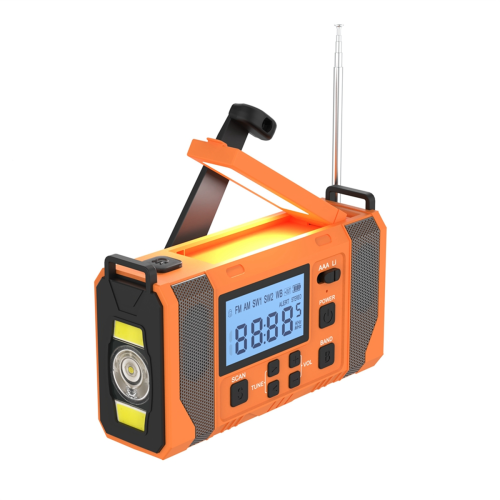 Nödväderradio, 10000mAh vädervarningsradio solladdning 1