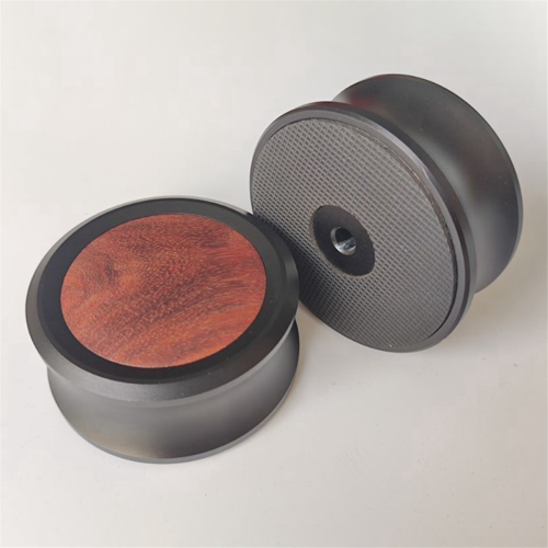 76mm Diameter LP Vinyl Turntables Aluminium Wood Record 1