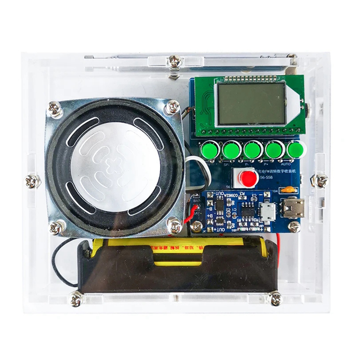 Kit Radio FM DIY Avec Écran LCD Et Lumière RGB - Kit Soudure Électronique Éducatif