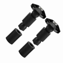 22mm 7/8inch Motorcycle Handlebar End Slider Plug Caps for Racing ATV Offroad Black