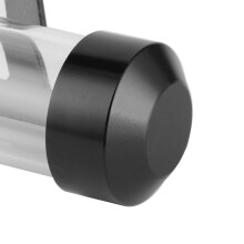 Universal Motorcycle Cylindrical Tube Tax Disc Frame License Holders Storage CylinderBlack