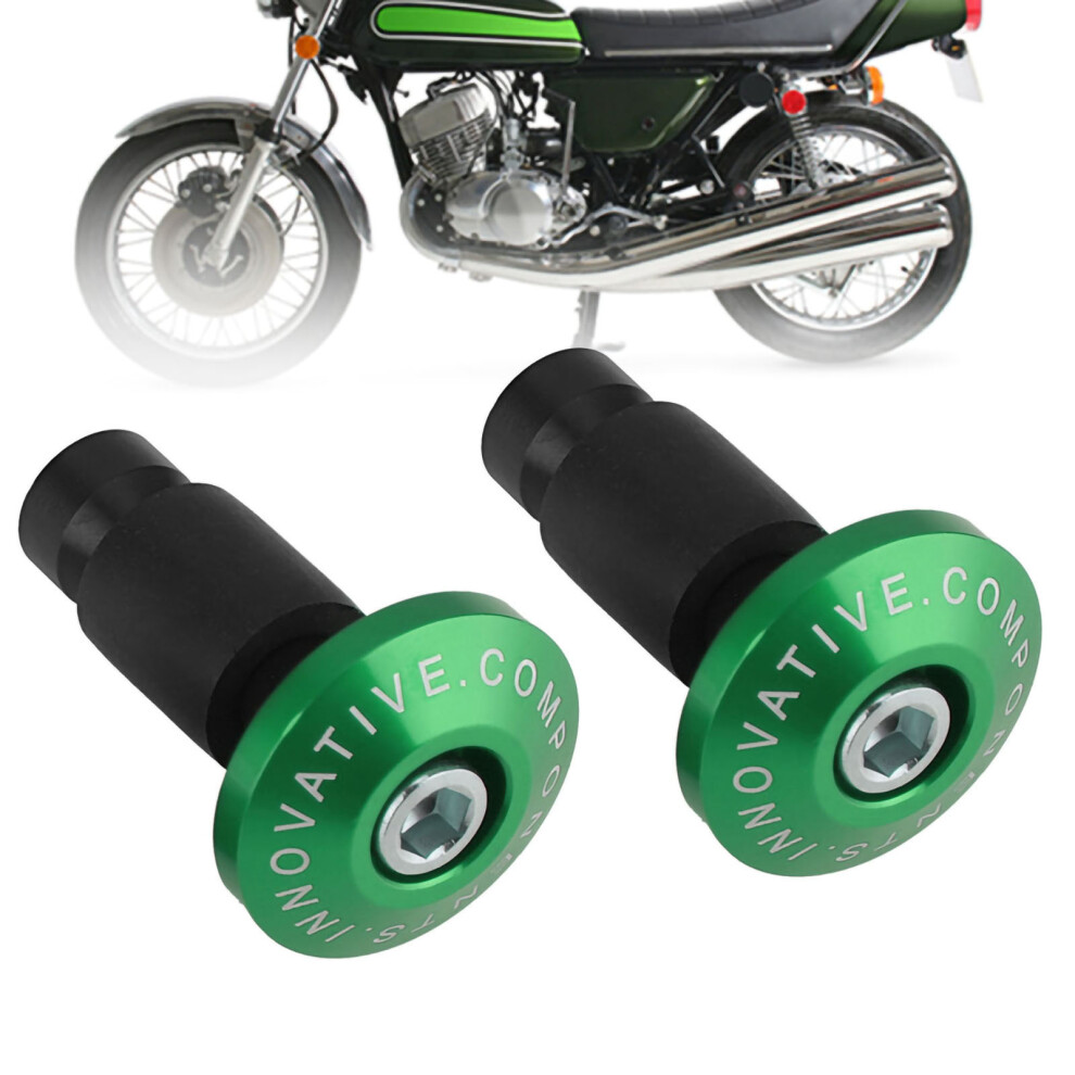 22Mm 7/8Inch Motorcycle Handlebar End Slider Plug Caps For Racing Atv Offroad Green 7661324537844