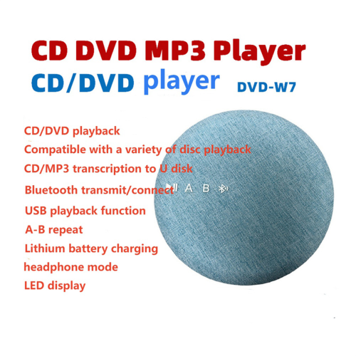 Multifunktionaler DVD/VCD-Player mit kabellosem Bluetooth und USB-Lesegerät – Blau 1