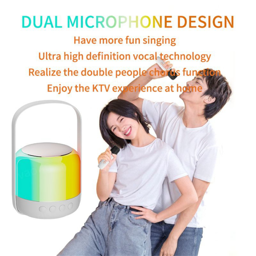 Altoparlante Bluetooth 5.3 con luce RGB e doppio microfono wireless 2
