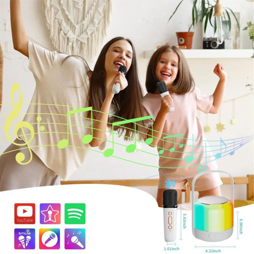 Altoparlante Bluetooth 5.3 con luce RGB e doppio microfono wireless 1