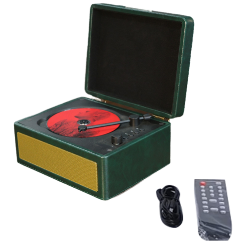 Portable Wireless Bluetooth Speaker, Multi-functional CD Dark green 2