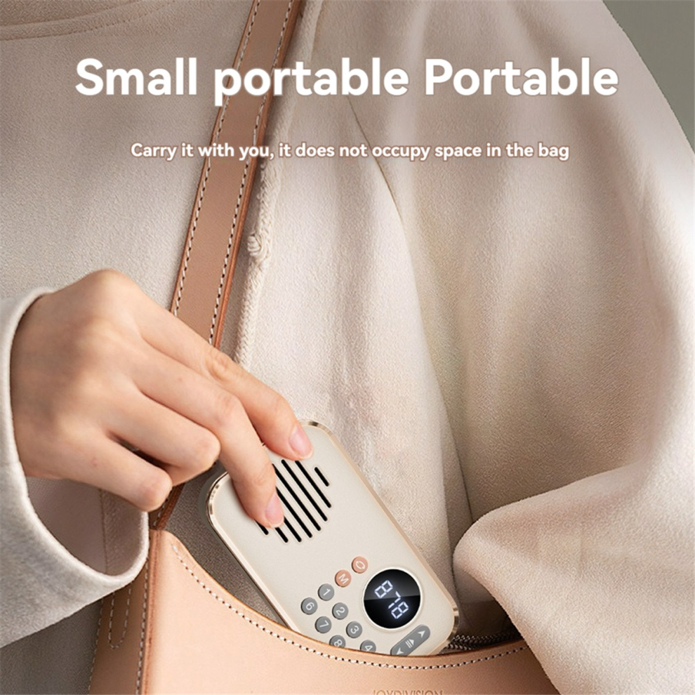 FM Radio rechargeable small Wireless Bluetooth Speaker Light green-image-OPC-PHWRWJ7-NEW