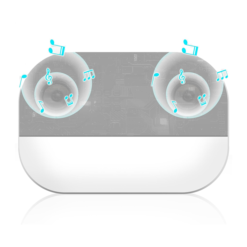 White Bone Conduction Bluetooth 5.2 Speaker, Noise Sleep Machine