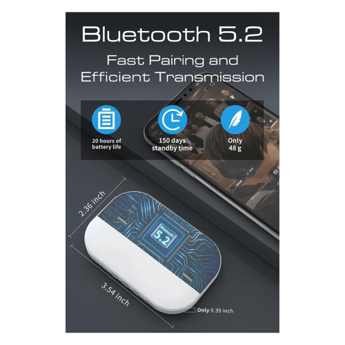 Benledningsbaserad Bluetooth 5.2-högtalare, sömnmaskin med vitt brus 2