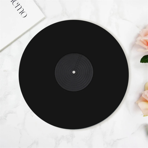 Tapete para toca-discos de vinil, preto. 2