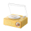 Retro Record Player Alarm Clock Audio Speaker 1