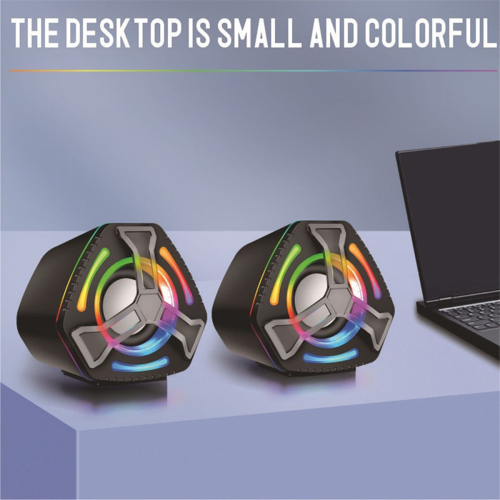 USB bekabelde computerluidspreker multimedia subwoofer desktop game luidspreker 2