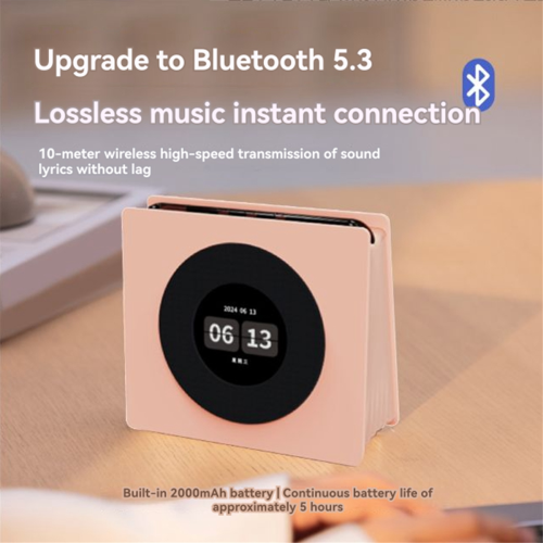 Máquina de Som Bluetooth com 8 Sons Relaxantes e Relógio Digital Retrô A 2