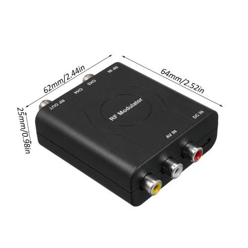 Convertisseur modulateur AV vers CH3/CH4 pour démodulateur VHF 1