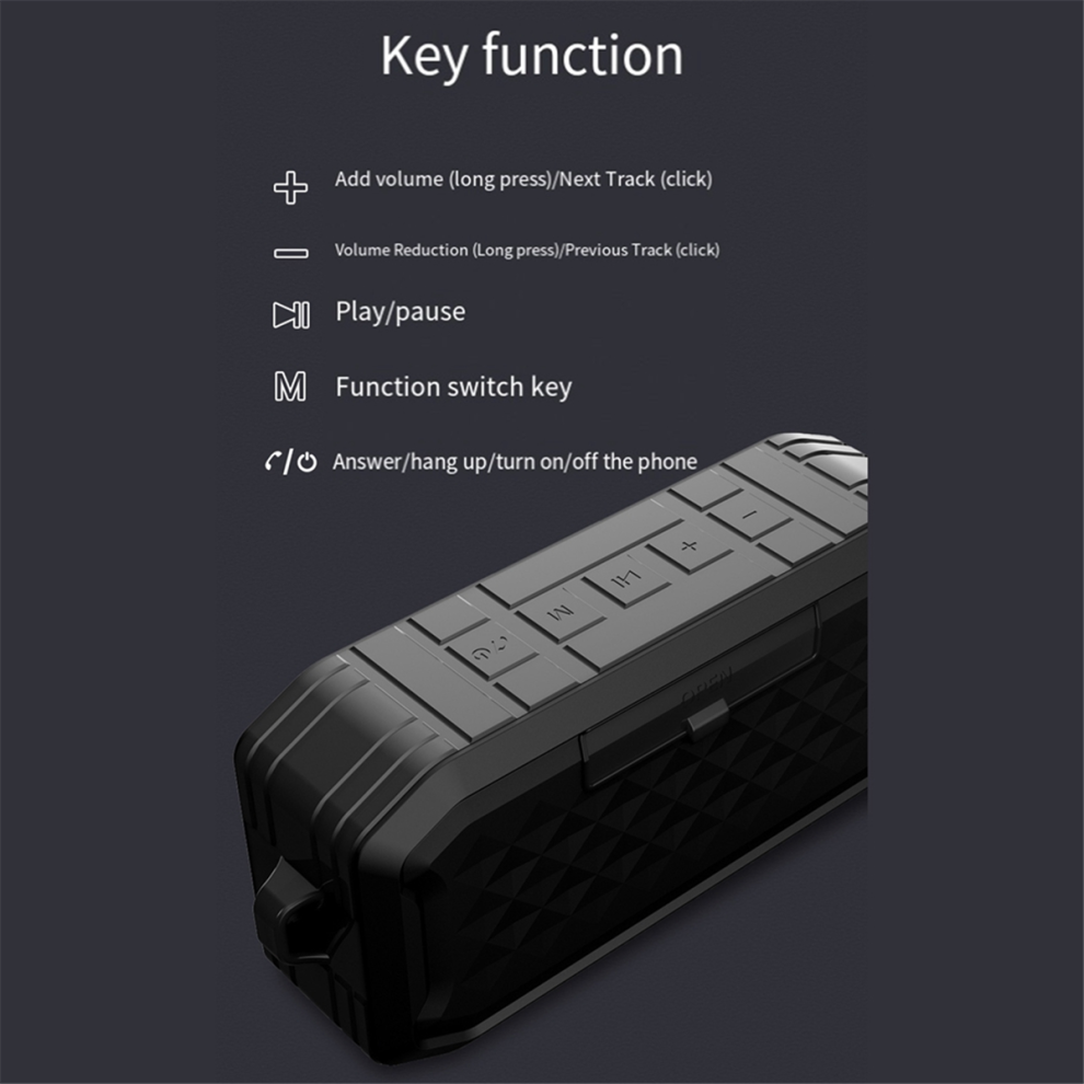 Wireless Bluetooth Speaker Portable High Fidelity Outdoor Subwoofer 4851814593778