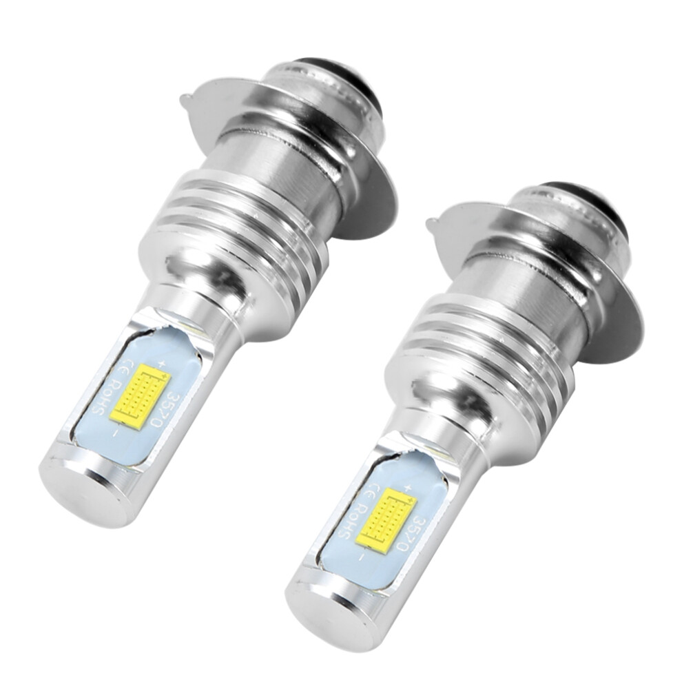 2Pcs 80W 6000K Car Led Bulbs For H6/P15d Fog Lamp With Decoder White/Light 8401324538224