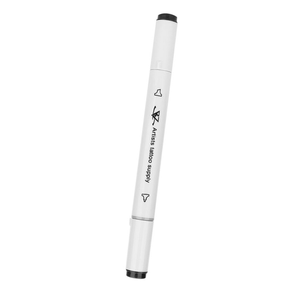 Black Double End Tattoo Positioning Skin Marker Marking Pen Tattoo Tool (Black)