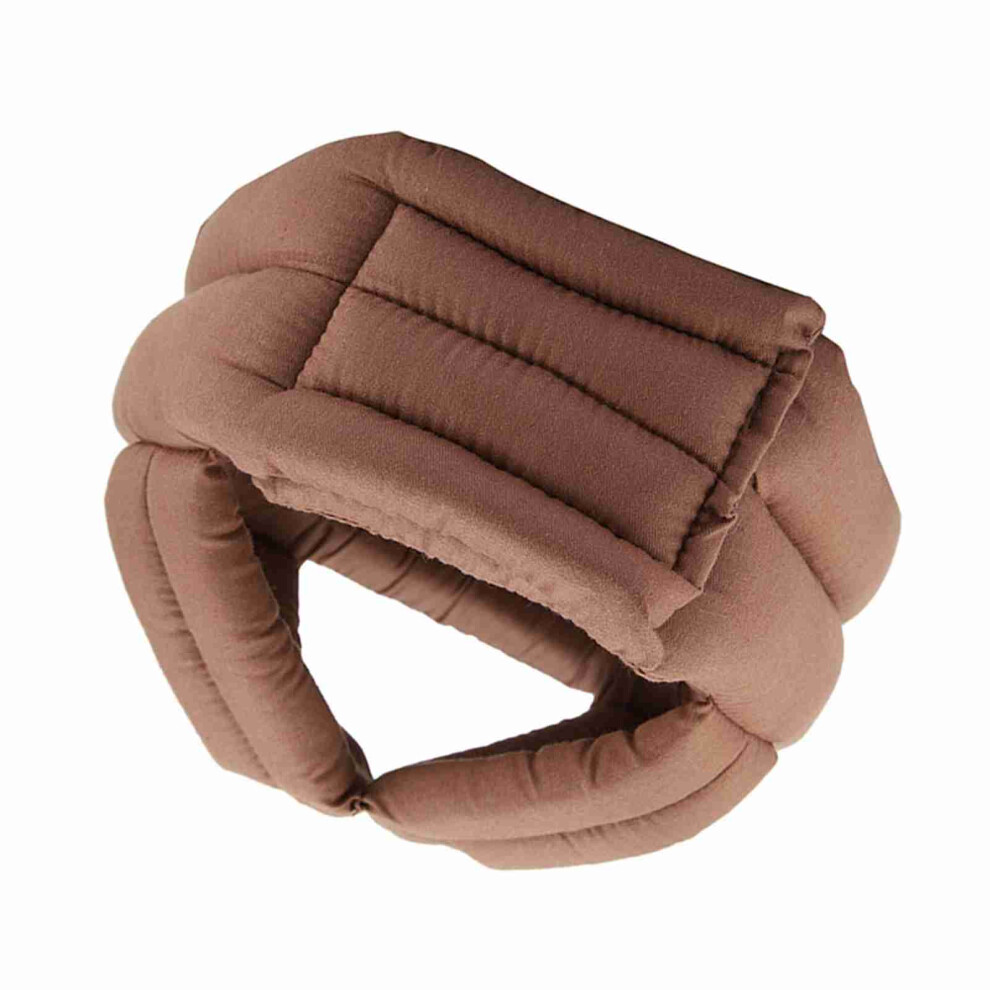 Brown Protective Hat Elder Head Cap Safety Helmet Old Man Fall Prevention With Lace (Brown)