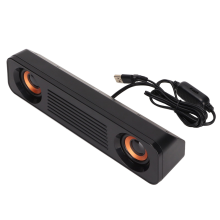 Kabelgebundener Lautsprecher mit 3,5-mm-Klinkenstecker, HiFi-Stereo-Subwoofer und USB-Stromversorgung
