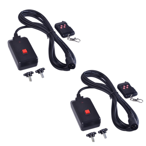 2PCs 90-240VAC 2in1 Remote Control 3 Pins XLR for Smoke Machine Party