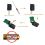 2PCs 90-240VAC 2in1 Remote Control 3 Pins XLR for Smoke Machine Party 5