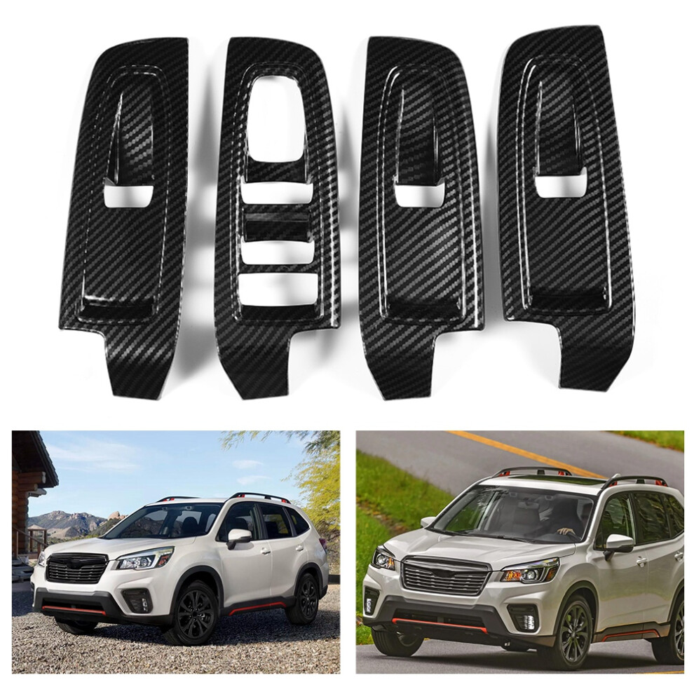 4Pcs Car Interior Door Armrest Window Switch Button Cover Trim Fit For Subaru Forester Sk 2019 9371324538748